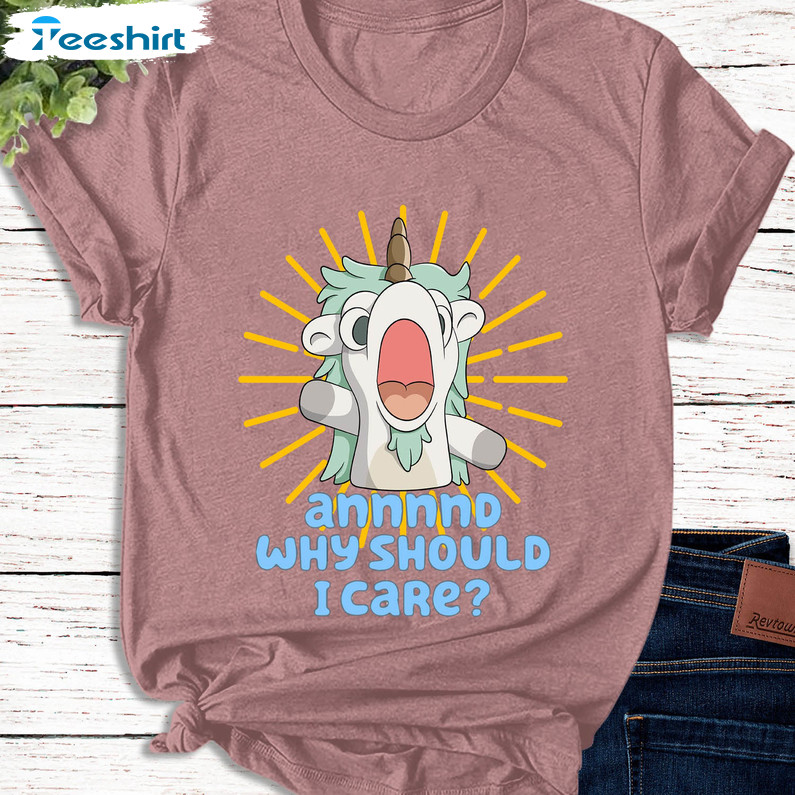 Annnd Why Should I Care Matching Shirt, Blue Heeler Cute Unisex Hoodie Crewneck