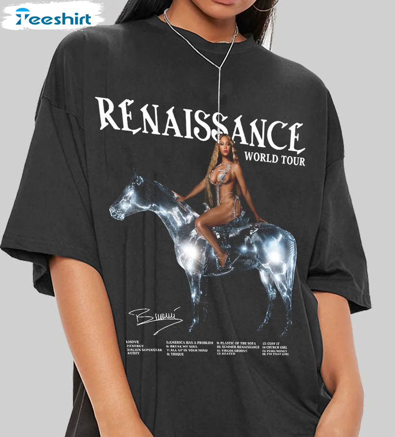 Beyonce Renaissance World Tour Shirt, Vintage Long Sleeve Unisex T-shirt