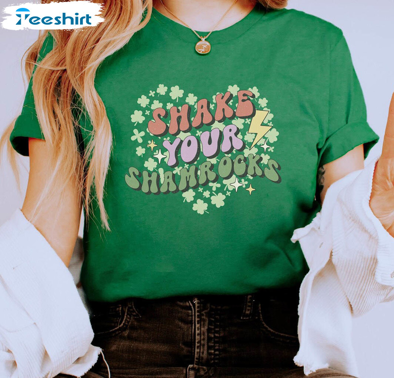 Shake Your Shamrocks Vintage Shirt, St Patricks Day Long Sleeve Unisex T-shirt