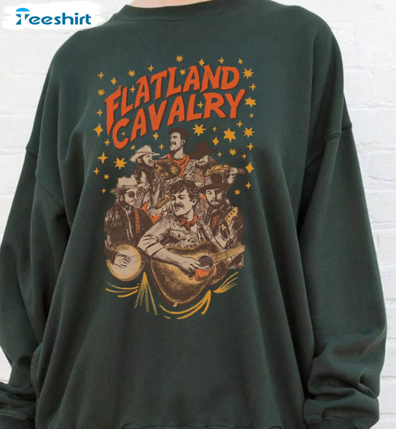 Flatland Cavalry Vintage Shirt, Trending Flatland Cavalry 2023 Tour Unisex Hoodie Short Sleeve