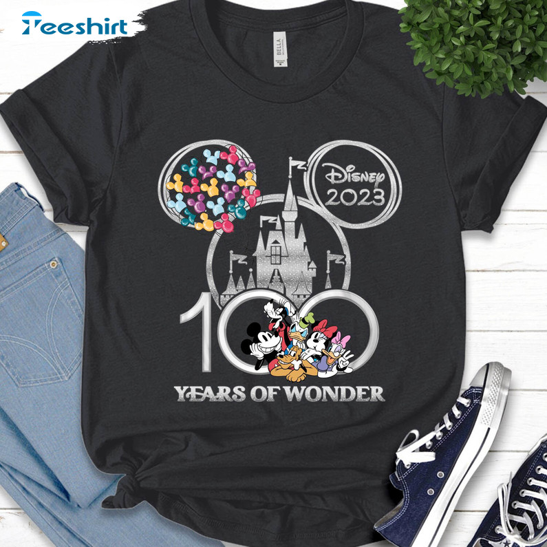 Anniversary 100 Years Of Wonder Shirt , Anniversary Magical Unisex T-shirt Crewneck