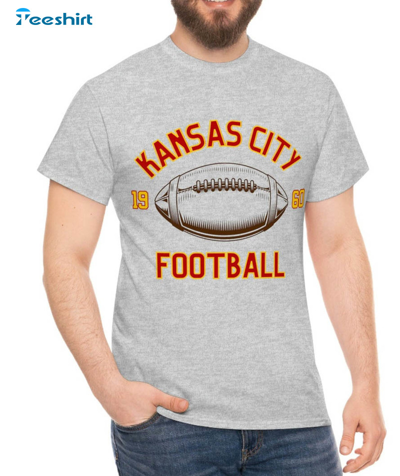 Vintage Kansas City Chiefs Shirt , Nfl Football Unisex T-shirt Short Sleeve