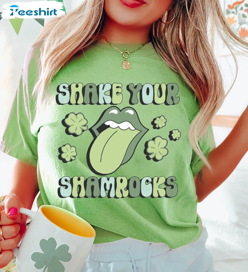 Shake Your Shamrocks Cute Shirt, St Patricks Day Unisex Hoodie Long Sleeve