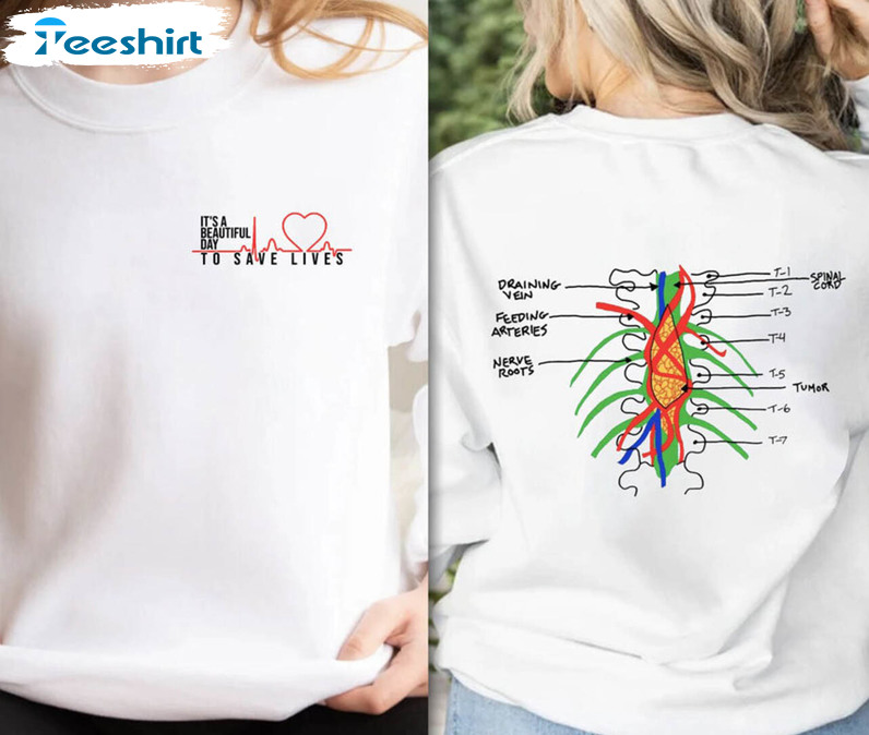 It's Beautiful Day To Save Lives Vintage Shirt, Anatomy Tumor Tee Tops Unisex Hoodie