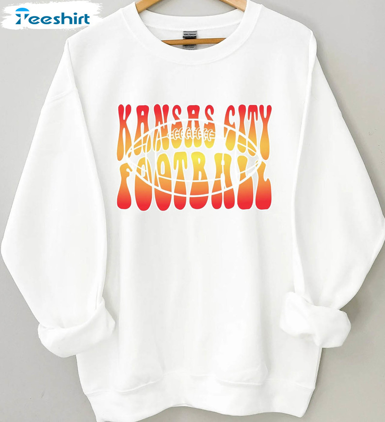 Kansas City Football Shirt, Funny Football Team Halftime Unisex Hoodie Long Sleeve