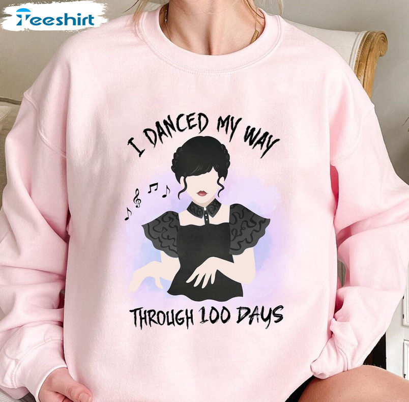 I Danced My Way Through 100 Days Funny Shirt, Back To School Unisex Hoodie Sweater