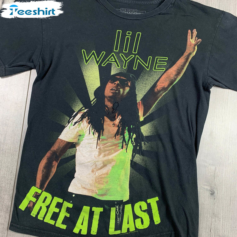 Lil Wayne Free At Last Tour Shirt, Hip Hop Festival Unisex T-shirt Short Sleeve