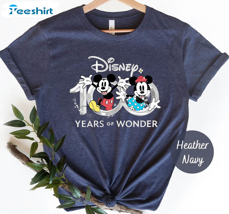 Disney 100 Years Of Wonder Trendy Shirt, Disneyworld Vacation Crewneck Unisex Hoodie