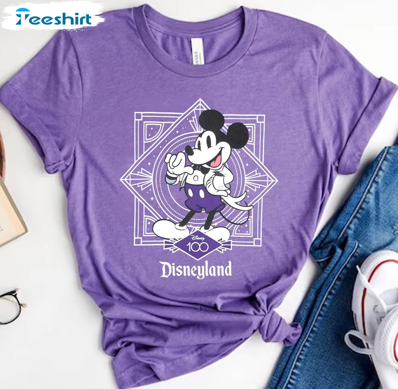 Mickey Mouse Disney 100 Years Of Wonder Trendy Shirt, Disneyland Long Sleeve Unisex T-shirt
