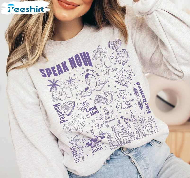 Speak Now Sweatshirt, Speak Now Track List Trendy Unisex T-shirt Crewneck