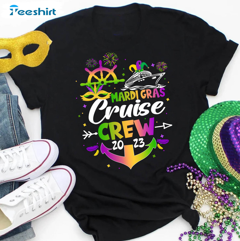 Mardi Gras Cruise Crew Shirt, Fat Tuesday Unisex T-shirt Long Sleeve