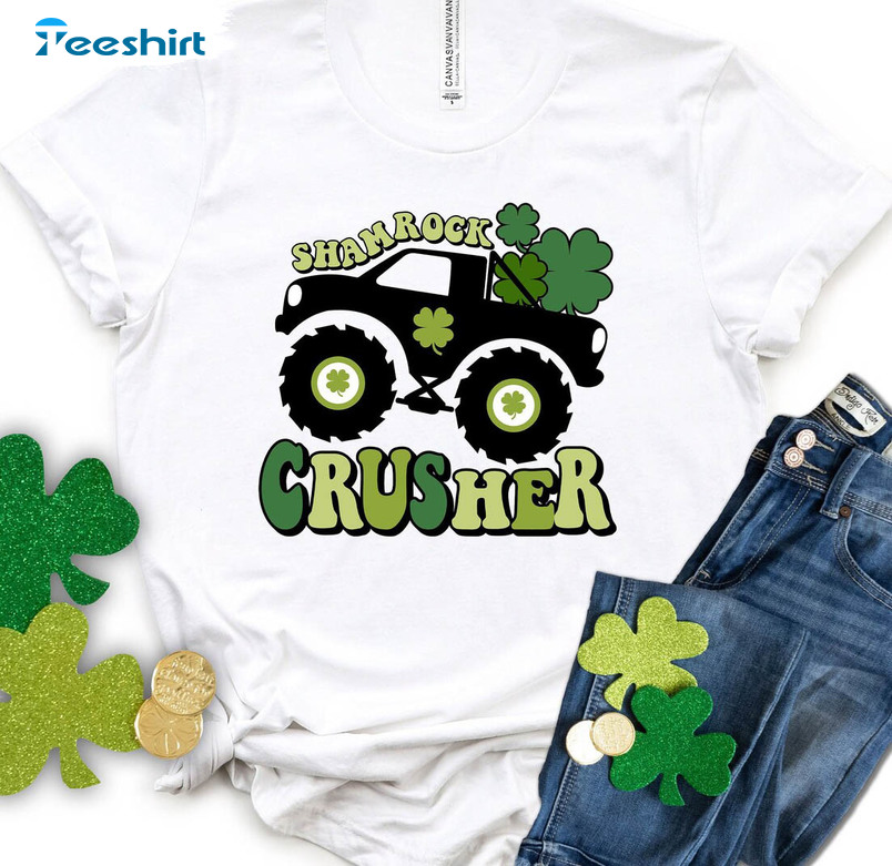 Shamrock Crusher Funny Shirt, Trending Unisex Hoodie Long Sleeve