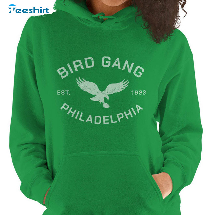 Bird Gang Philadelphia Shirt, Trending Eagles Unisex Hoodie Short Sleeve