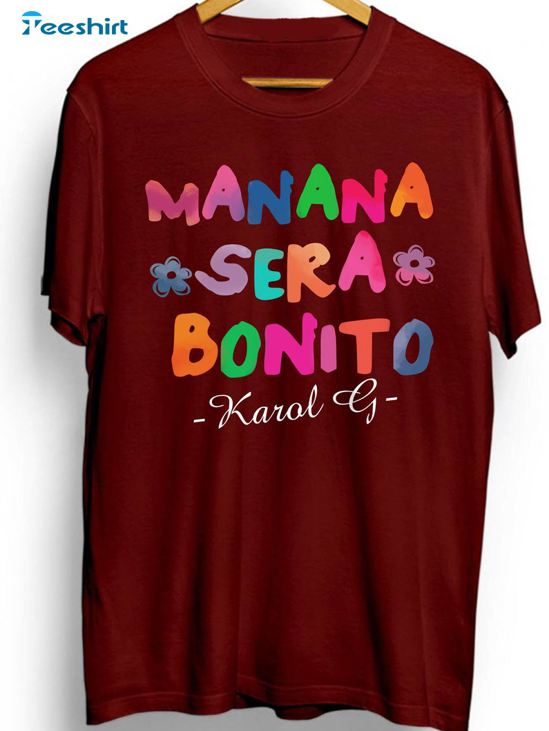 Camiseta Larga Mujer Karol G, mañana será Bonito ref 4