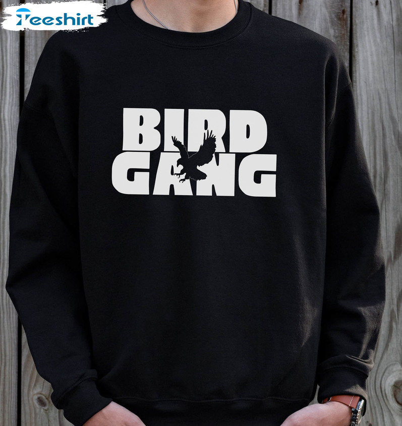 Bird Gang Sweatshirt, Eagles Football Philadelphia Championship Unisex Hoodie Short Sleeve