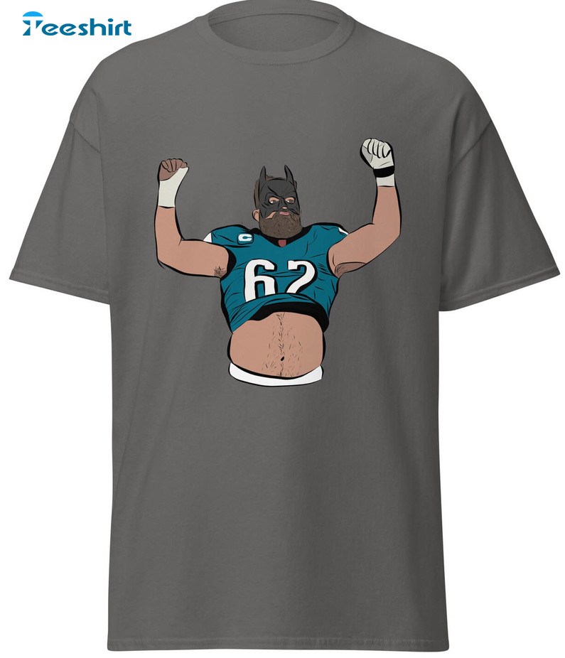 Jason Kelce Batman Shirt, Eagles Football Long Sleeve Unisex Hoodie