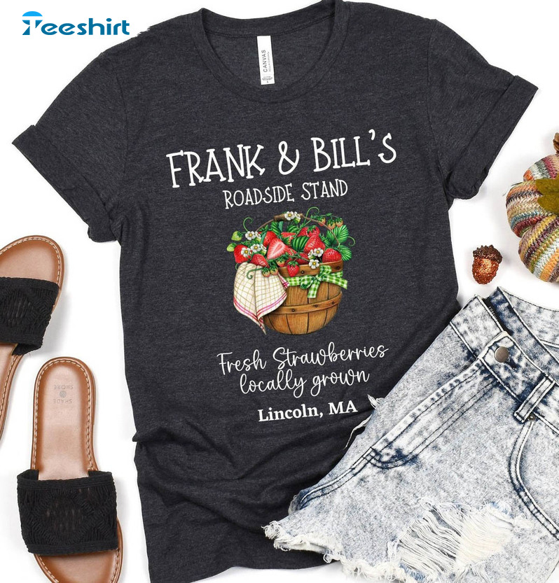 Frank And Bill Roadside Stand Trendy Shirt, Strawberries The Last Of Us Crewneck Unisex Hoodie