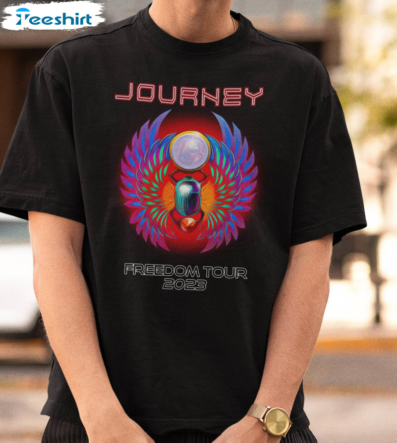 Journey Freedom 50th Anniversary 2023 Shirt, Rock Tour 2023 Long Sleeve Sweater