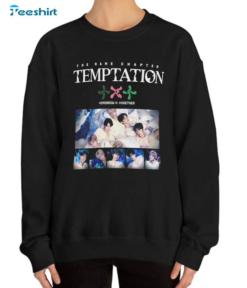 Tomorrow X Together Txt Temptation Shirt, Trending Short Sleeve Crewneck