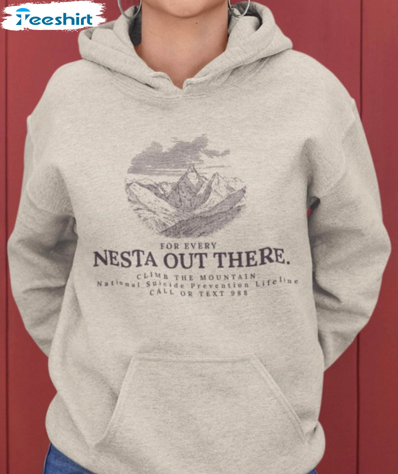 Nesta Suicide Prevention Acosf Shirt, For Every Nesta Out There Long Sleeve Unisex Hoodie