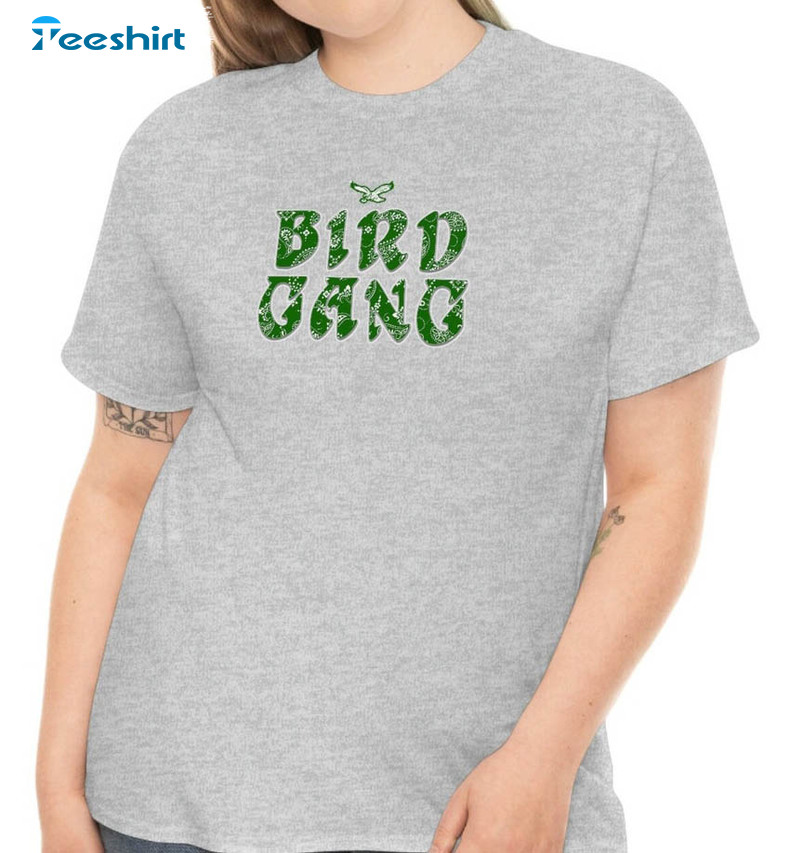 Bird Gang Trendy Shirt, Vintage Philadelphia Football Long Sleeve Sweater