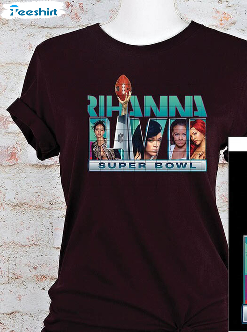 Rihanna Super Bowl Shirt, Trendy Unisex T-shirt Short Sleeve
