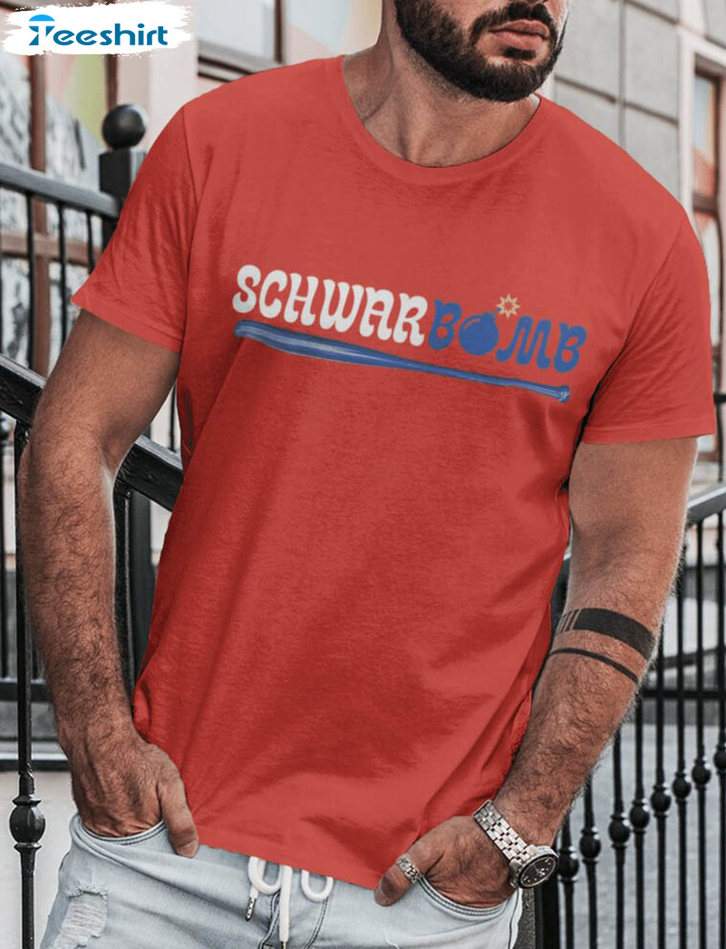 Schwarbomb Philadelphia Phillies Shirt, Trending Baseball Long Sleeve Unisex Hoodie