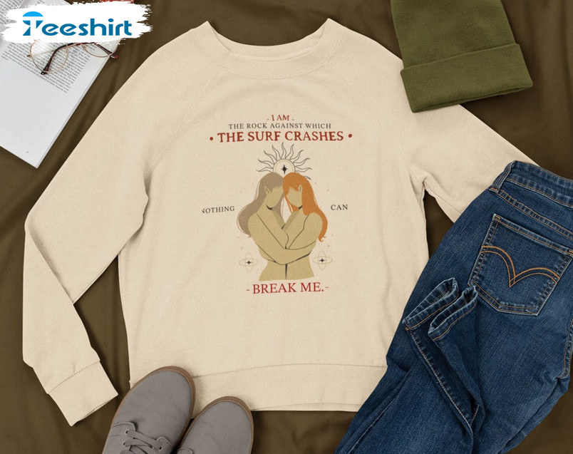 Valkyrie Mental Health Quote Shirt, The Surf Crashes Long Sleeve Unisex T-shirt