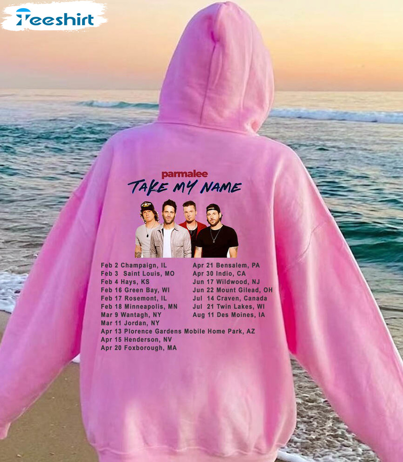 Parmalee 2023 Take My Name Tour Trendy Shirt, Parmalee Concert Unisex Hoodie Long Sleeve