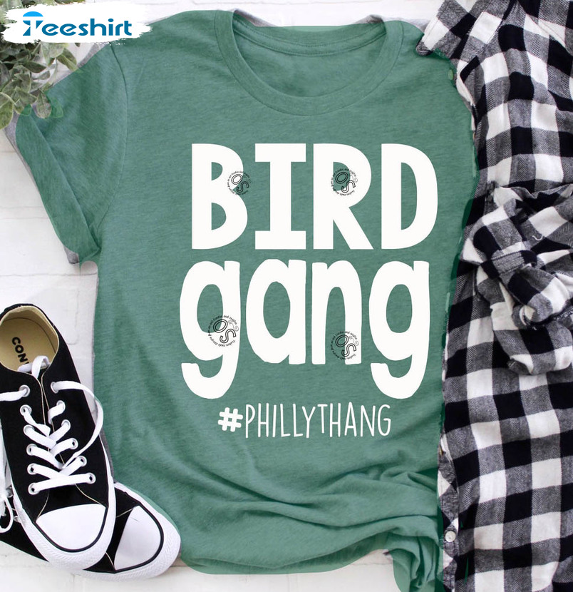 Bird Gang Philly Eagles Trending Sweatshirt, Unisex Hoodie