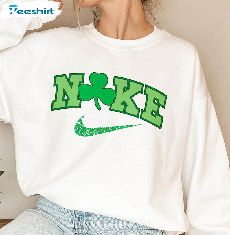Nike St Patricks Day Shirt, Shamrock Celtics Long Sleeve Sweatshirt