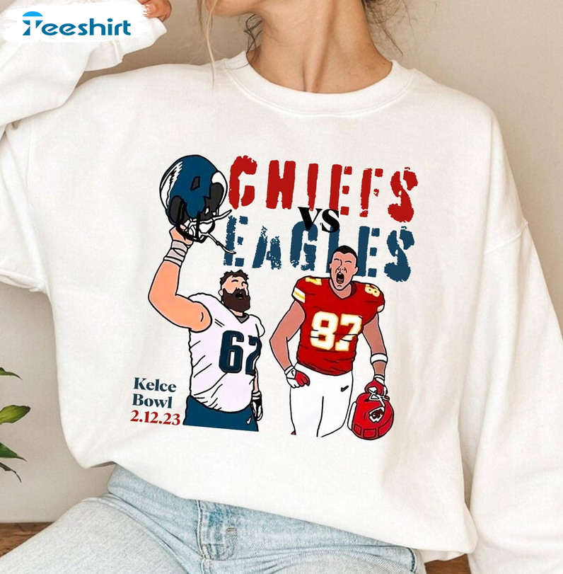 Kelce Bowl Superbowl 2023 Trendy Shirt, Kelce Brothers Short Sleeve Crewneck