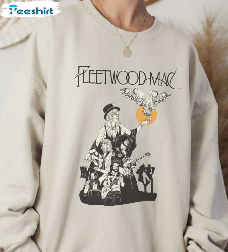 Fleetwood Mac Trendy Shirt, Vintage Unisex T-shirt Short Sleeve