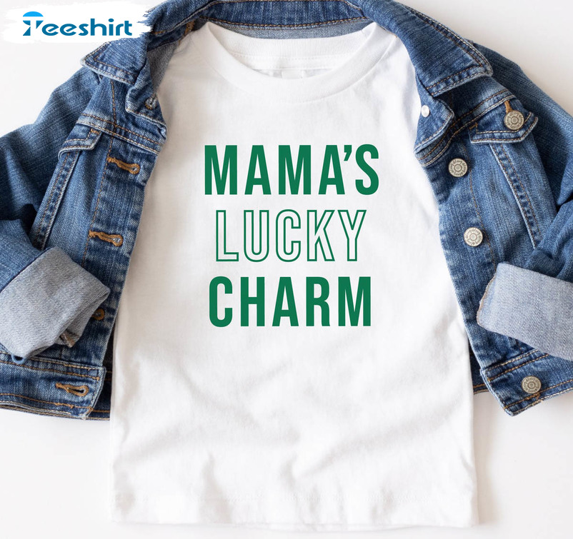 St Patricks Day Vintage Shirt, Mama's Lucky Charm Sweater Crewneck