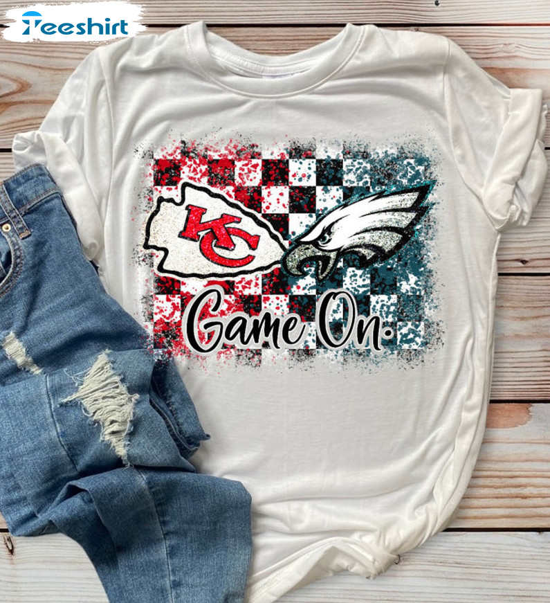 Superbowl Sunday Shirt, Chiefs Eagles Sunday Football Crewneck Unisex Hoodie