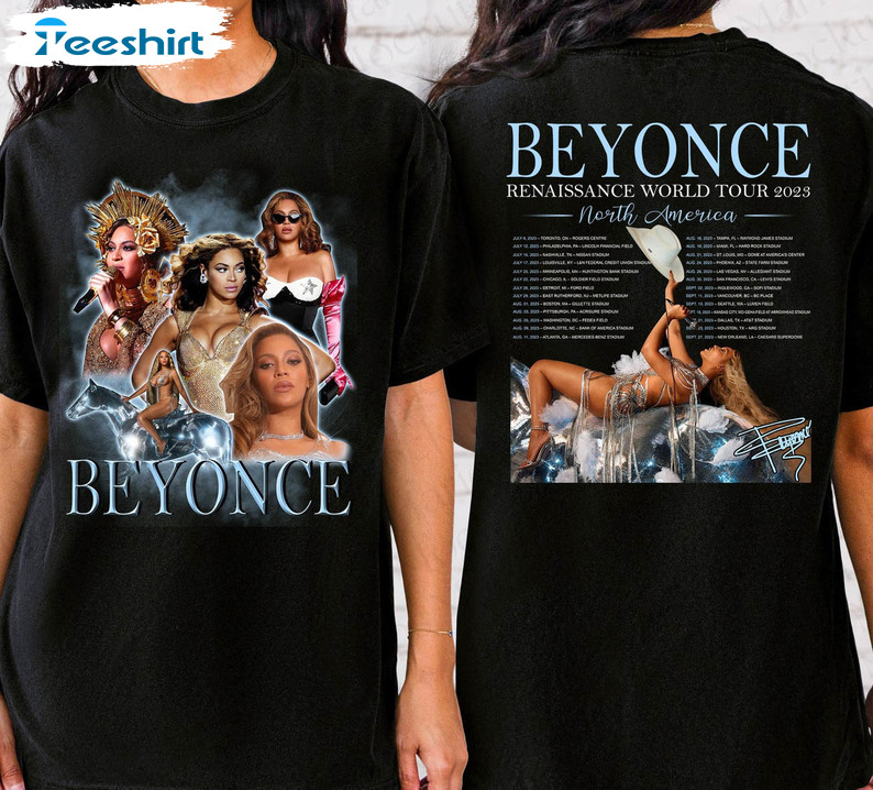 Beyoncé Renaissance World Tour Shirt, Music Tour Unisex Hoodie Short Sleeve