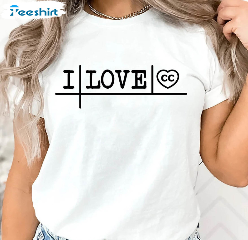 I Love Cc Vinatge Shirt, Homeschool Short Sleeve Crewneck