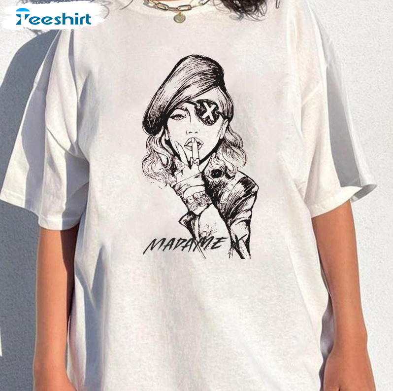 Madonna Madame Shirt, Queen Of Pop Madonna The Celebration Tour 2023 Long Sleeve Unisex T-shirt