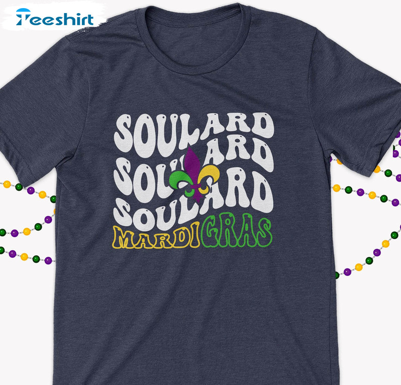 Soulard Mardi Gras Sweatshirt, Mardi Gras Trendy Unisex Hoodie Tee Tops