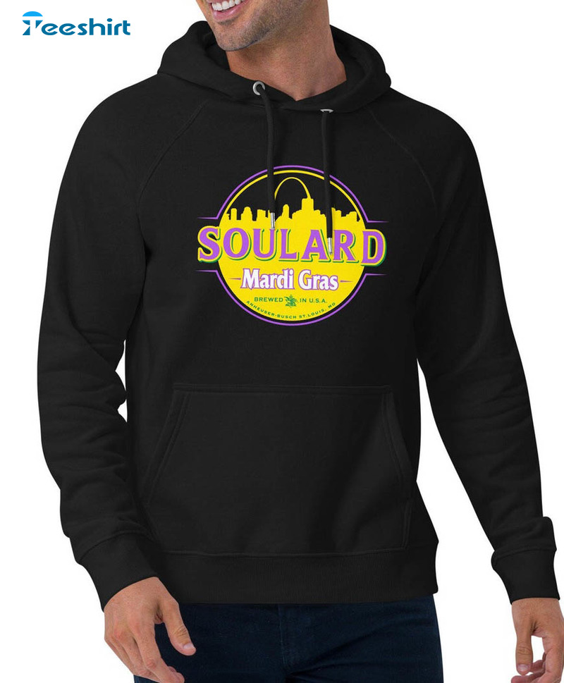 Soulard Mardi Gras Trendy Shirt, Vintage Short Sleeve Sweater