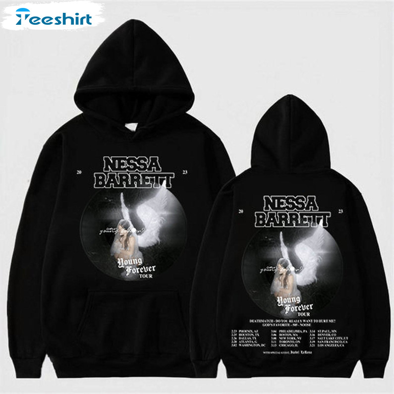 Nessa Barrett Young Forever Tour 2023 Shirt, Trendy Unisex T-shirt Short Sleeve