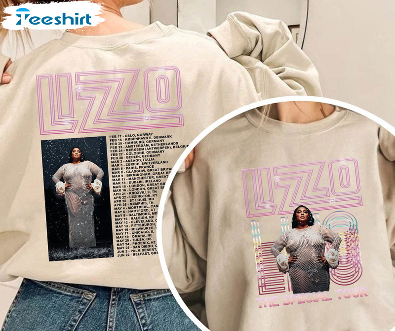 Lizzo Special World Tour 2023 Shirt, Trendy Short Sleeve Sweatshirt