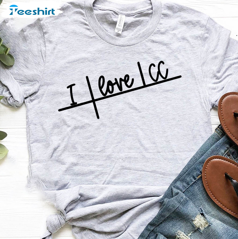 I Love Cc Vintage Shirt, Conversation Diagramed Sentence Unisex T-shirt Crewneck