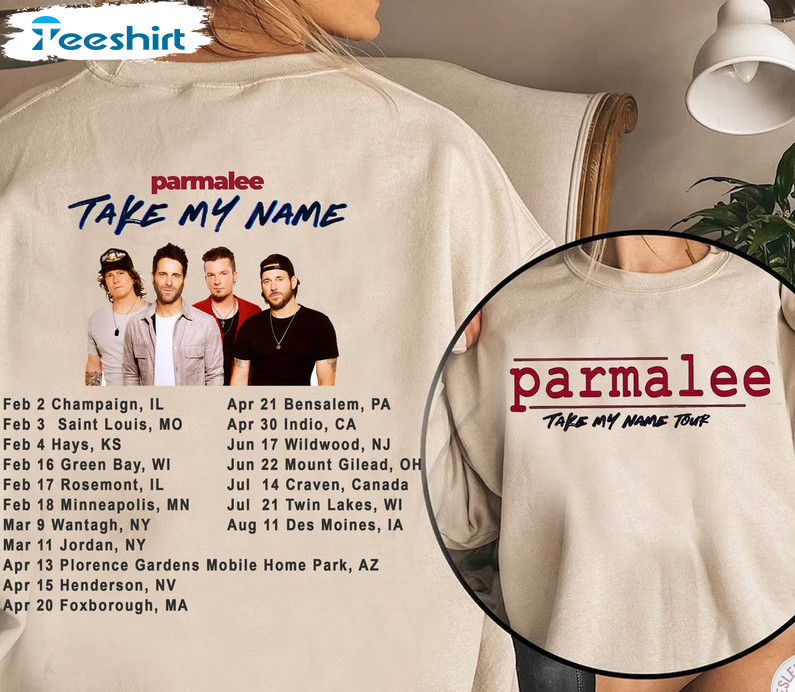 Parmalee 2023 Take My Name Tour Trendy Shirt, Parmalee Music Concert Crewneck Long Sleeve