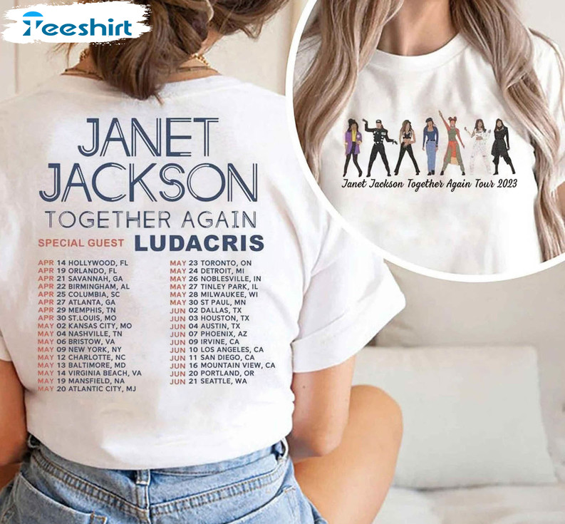 Janet Jackson Together Again Tour Vintage Shirt, Janet Jackson Unisex Hoodie Crewneck