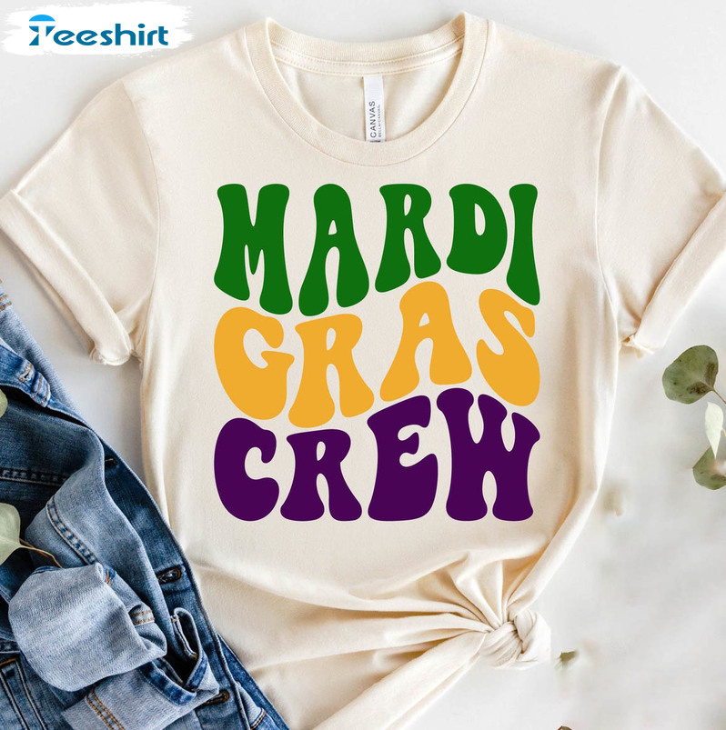 Mardi Gras Crew Trendy Shirt, Fat Tuesday Louisiana Sweatshirt Unisex Hoodie