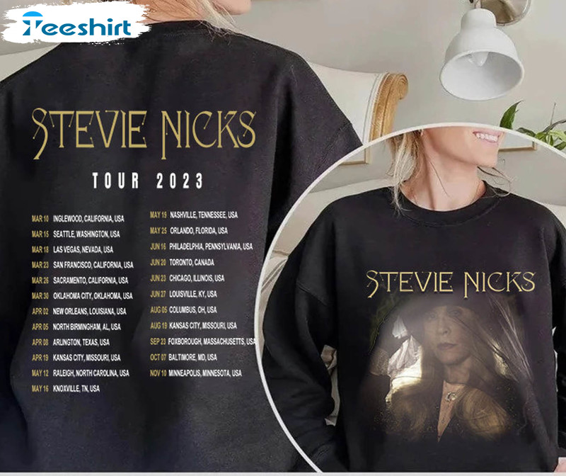 Stevie Nicks Tour 2023 Shirt, Fleetwood Mac Band Tour Unisex T-shirt Long Sleeve