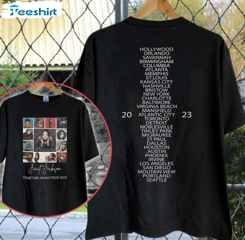Janet Jackson Together Again Tour 2023 Shirt, Trendy Unisex T-shirt Unisex Hoodie