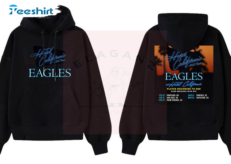 Hotel California Tour 2021 Eagles Band Unisex Hoodie – Teepital