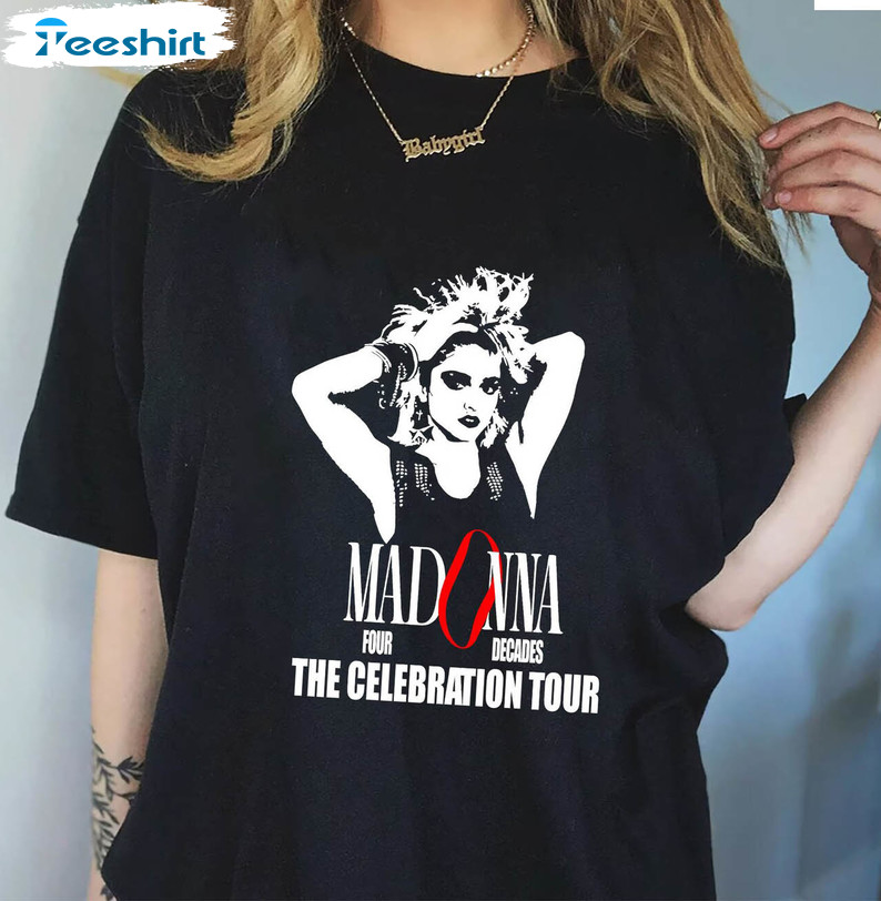 Madonna The Celebration Tour 2023 Shirt, Madonna Trendy Long Sleeve Unisex T-shirt